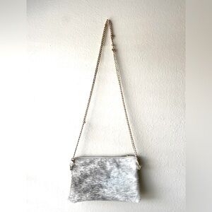Parker & Hyde Grey Crossbody Purse
Brazilian "Hair on hide" leather!